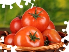 tomatoes, wicker, basket