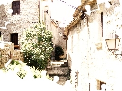 alley, Spain, Tossa de Mar