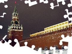 tower, Spasskaya, Moscow, kremlin, Russia