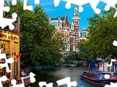 Amsterdam, Ship, Town, River