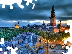 town hall, chair, Subotica, Serbia, Town