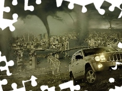 Grand Cherokee, tornadoes, Town