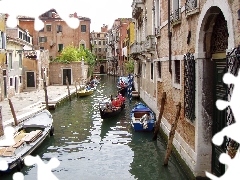 Italy, water, Town, Venice