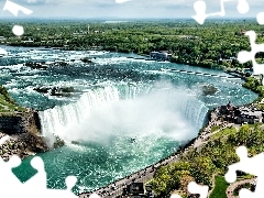 waterfall, River, Town, Niagara Falls