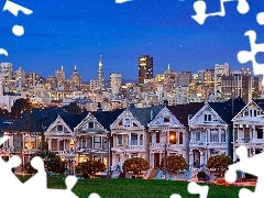 evening, San Francisco, Town