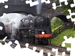 Train, bridge, ##, locomotive