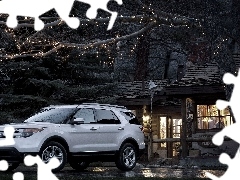 trees, viewes, Explorer, house, Ford