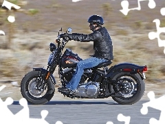 trial, Harley Davidson Softail Cross Bo, ride