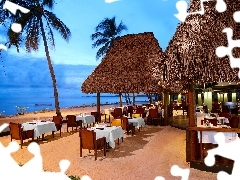 Restaurant, Ocean, tropic, Beaches