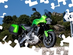 tourism, trunks, Side, Kawasaki KLE 650 Versys