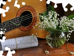 Tunes, lilies, Guitar