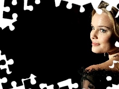 smiling, black, tunic, Kate Bosworth