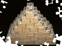 Pyramid, money, U.S. dollars