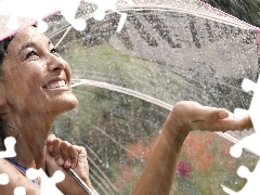 Umbrella, Women, Rain