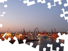 port, unloading