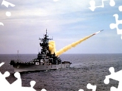 rockets, armadillo, USS New Jersey, Tomahawk