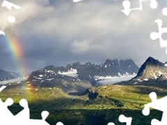 Great Rainbows, Mountains, Valley