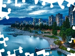 Vancouver, Canada, Beaches, Houses, sea