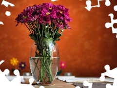 Chrysanthemums, Vase