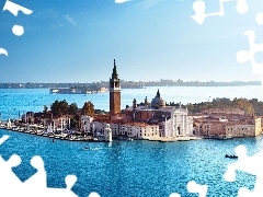 sea, San Giorgio, Venice, Church