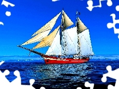 sea, sailing vessel