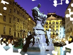 Vienna, fountain, Sculpture