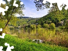 Mountains, trees, viewes, lake