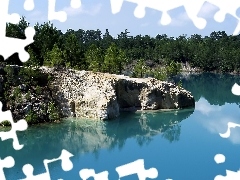 rocks, trees, viewes, water