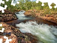 River, trees, viewes, Stones rocks