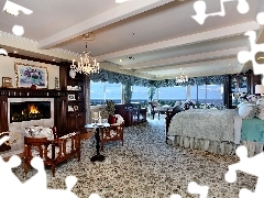 sea, Beautiful Bedroom, Viewing Windows