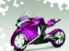 motor-bike, Concept, Violet, Honda V4