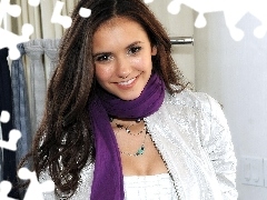 Scarf, Nina Dobrev, Violet