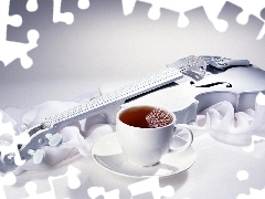 tea, violin