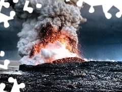 eruption, volcano