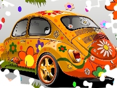 Volkswagen Beetle, Flowers