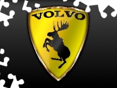 emblem, moose, Volvo cars, automobile