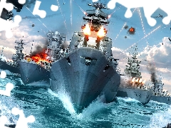 World Of Warships, ships, war, sea