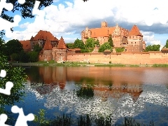 water, Malbork, Castle