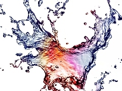 Coloured, water