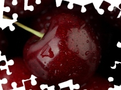 water, cherries, drops