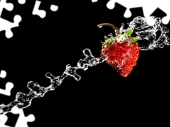 Strawberry, water