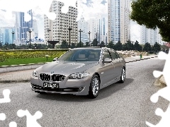 BMW 5 Series, Way, buildings, The F-10