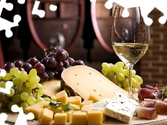 Wine, Grapes, Cheese