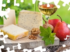 Cheese, truck concrete mixer, Wine