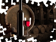 wine glass, Tap, barrel, Bottle, Wine