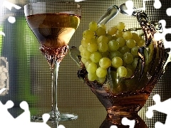 Wines, Grapes, wine glass