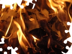 combustion, carbon, wood, Sparks