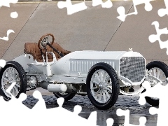 White, classic, 1906 Year, Mercedes 120 Hp