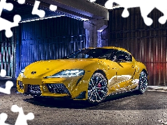 2020, Yellow Honda, Toyota Supra