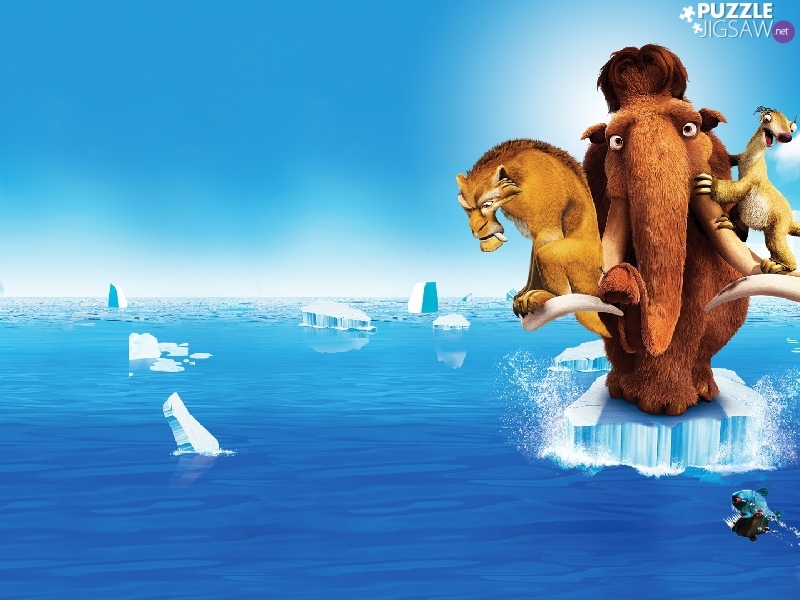 Ice Age, story, sloth, tiger, mammoth, Ice Age